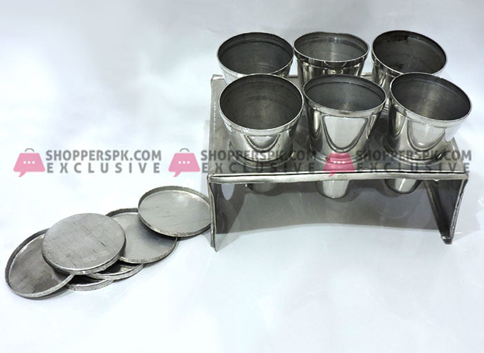 Silver Kulfi Mold ( Set of 6 )