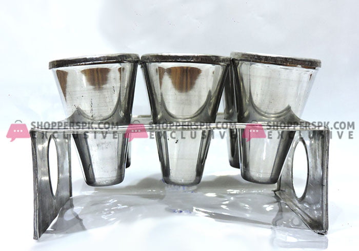 Silver Kulfi Mold ( Set Of 6 )