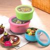 Stainless Steel Container, Lunch Box, Tiffin Box, Snacks Box with Inner bowls