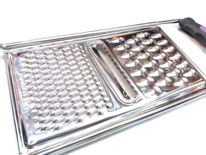 Stainless Steel Flat Grater Fruits Planer With Plastic Grip