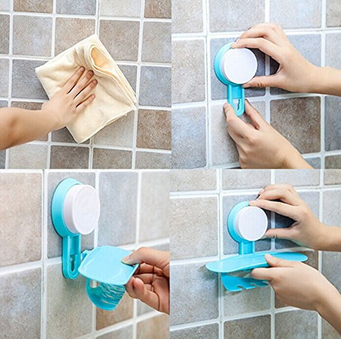 Suction Cup Wall Mount Toothbrush Holder