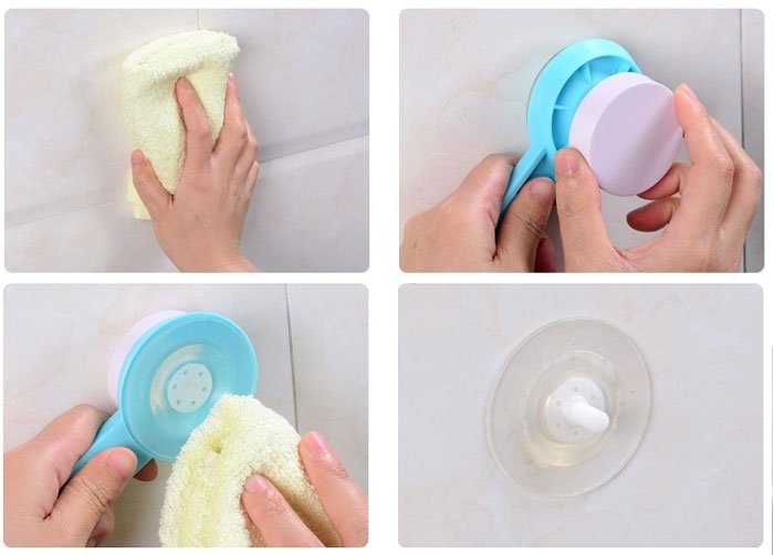 Suction Cup Wall Mount Toothbrush Holder