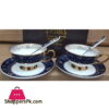 Versace European Bone China Coffee 2Pcs Cup Set Luxury Retro Ceramic Cup And Saucer With Spoon