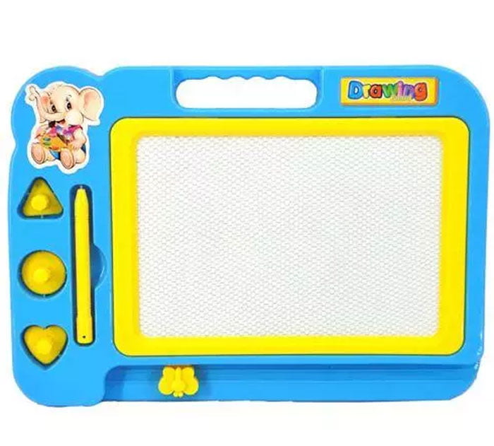 Writing And Drawing Board With Stamps And Pen Magic Slate For Kids Learning 19X27Cm Random Color