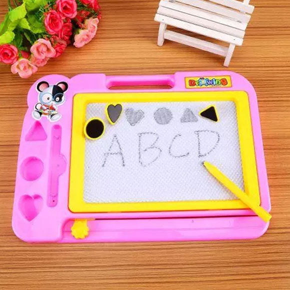 Buy Writing And Drawing Board With Stamps And Pen Magic Slate for Kids  Learning 19x27cm Random Color at Best Price in Pakistan
