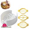 1 Set Egg Cutter 3 in 1 Multipurpose Easy to Use Egg Slicer Egg Cutting Tool 4-Pcs