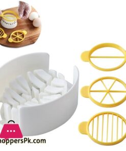 1 Set Egg Cutter 3 in 1 Multipurpose Easy to Use Egg Slicer Egg Cutting Tool 4-Pcs
