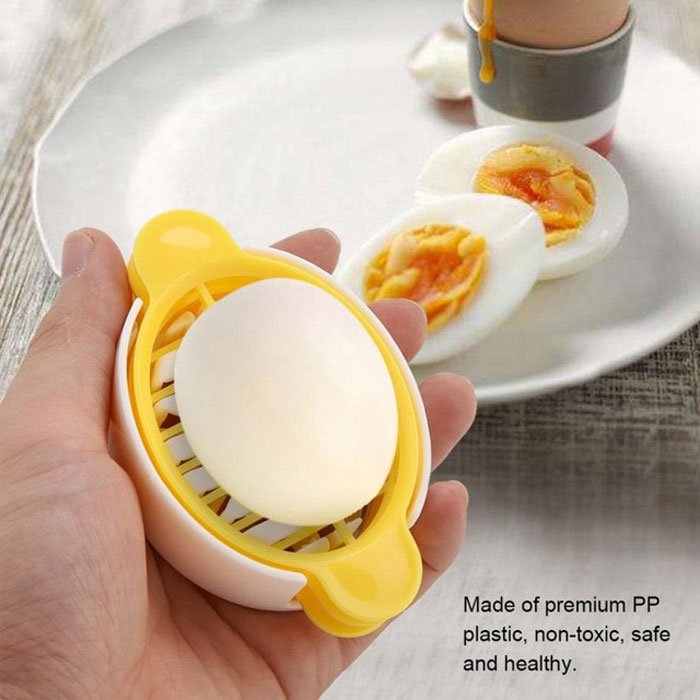 1 Set Egg Cutter 3 In 1 Multipurpose Easy To Use Egg Slicer Egg Cutting Tool 4-Pcs