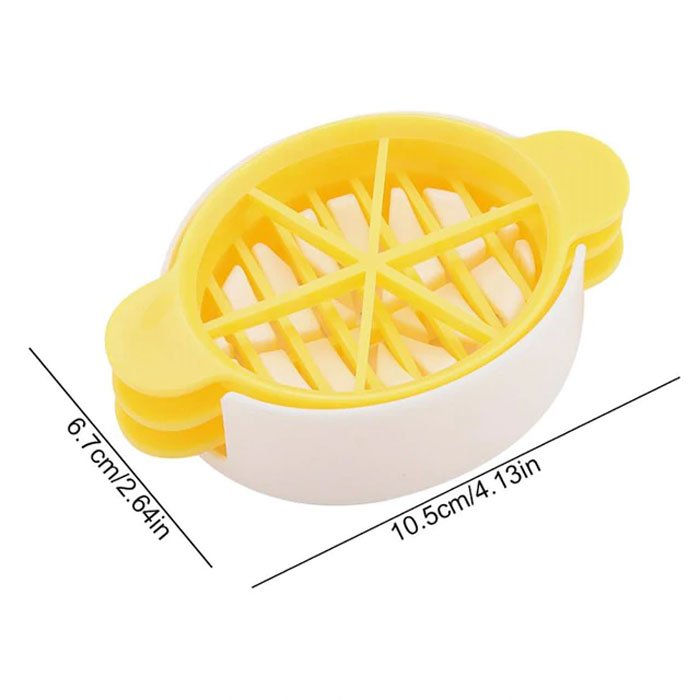 1 Set Egg Cutter 3 In 1 Multipurpose Easy To Use Egg Slicer Egg Cutting Tool 4-Pcs