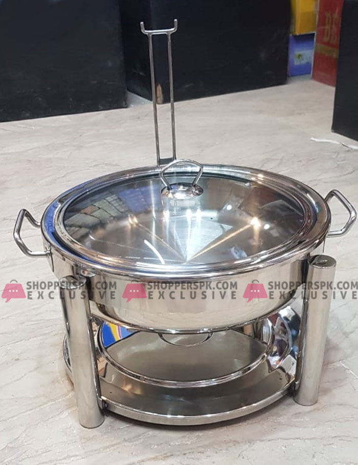4 Liter Standard Oval Chafing Dish With Glass Lid
