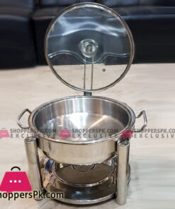 4 Liter Standard Oval Chafing Dish with Glass Lid