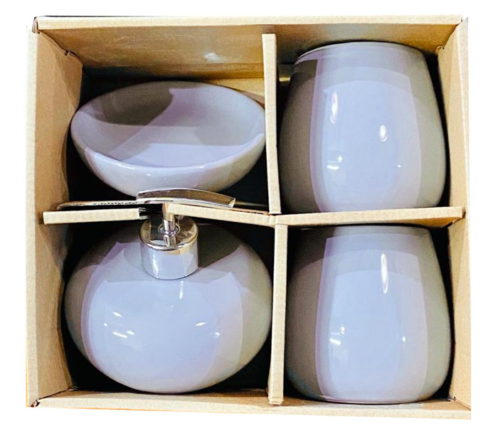 4Pcs Ceramic Bathroom Set B14