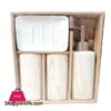 4Pcs Ceramic Bathroom Set Marbel Color