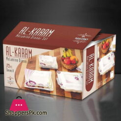 AL-KARAM Melamine Dinner Set 72 Pcs 8 Person Serving