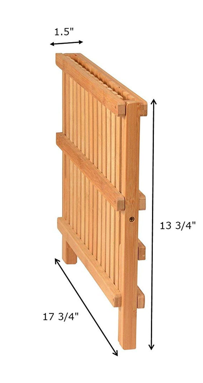 Bamboo Kitchen Compact &Amp; Foldable Dish Drainer 9 Bamboo Kitchen Compact &Amp; Foldable Dish Drainer