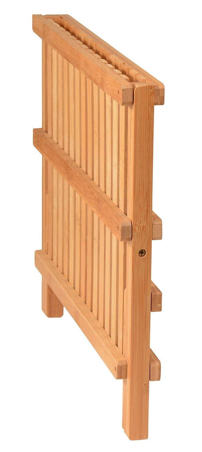 Bamboo Kitchen Compact &Amp; Foldable Dish Drainer