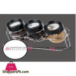 Brilliant 3Pcs Jar Set Black - BR0219