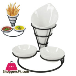 Brilliant Ceramic French Fries Serving Holders BR0098