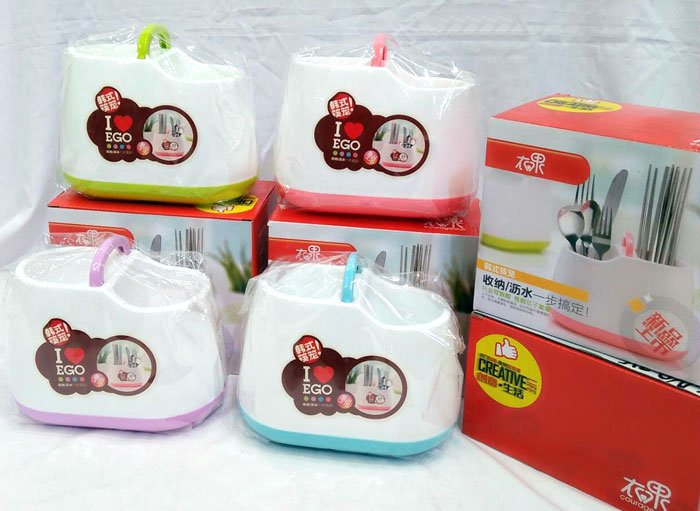 Caddy Cutlery Holder Drainer Rack