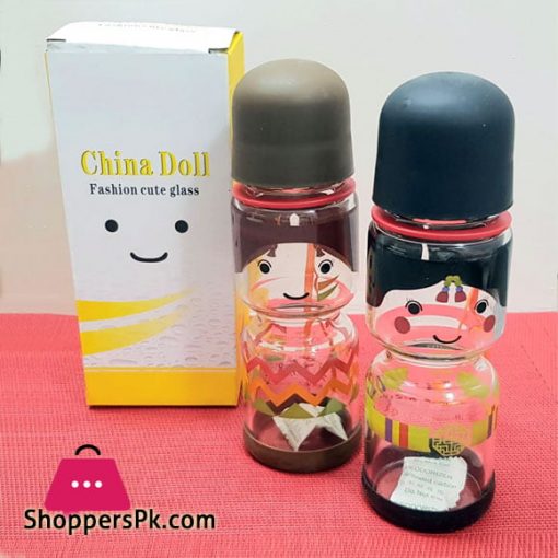 China Doll Fashion Cute Glass Bottle 350-ML