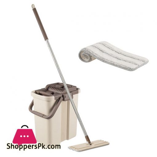 CleanWise Flat Mop and Bucket System Self-Wash and Squeeze Dry