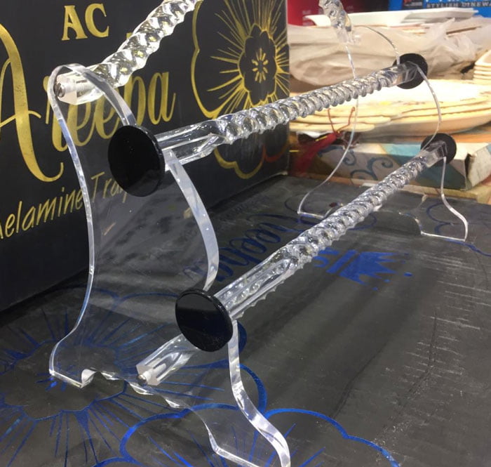 Clear Acrylic 2 Tier Bangle Stand