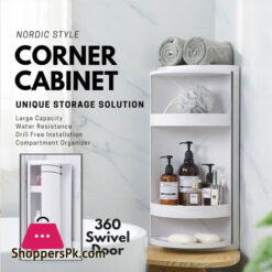 Corner Rack Rotating Bathroom Rack Multi-function