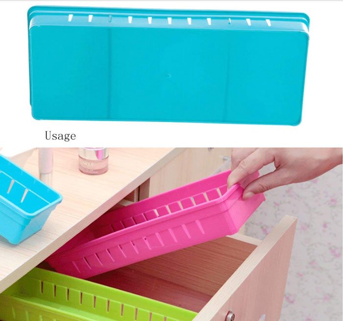 Creative Storage Drawers Organizers Plastic Drawer Dividers Storage Box Stationery Makeup Organizers
