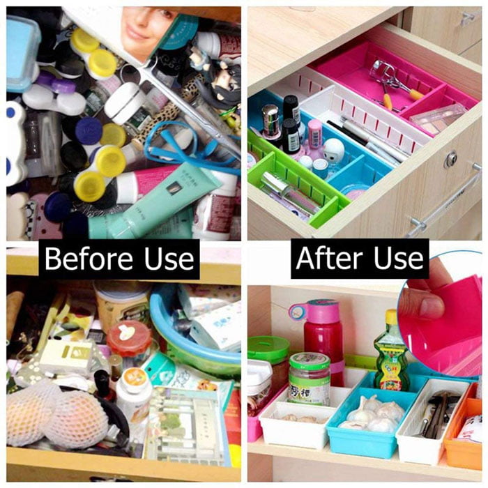 Creative Storage Drawers Organizers Plastic Drawer Dividers Storage Box Stationery Makeup Organizers