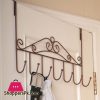 Creative Wrought Iron Gate Hook Coat Hanger Clothes Hanging