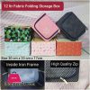 Fabric Folding Storage Box 12 Liter 30 x 23 x 17 CM
