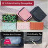 Fabric Folding Storage Box 12 Liter 30 X 23 X 17 Cm