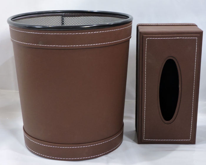 Fancy Dustbin &Amp; Tissue Box Set