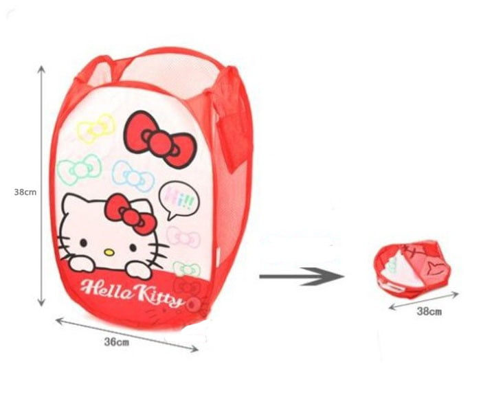Hello Kitty Laundry Basket Washing Clothes Storage Basket