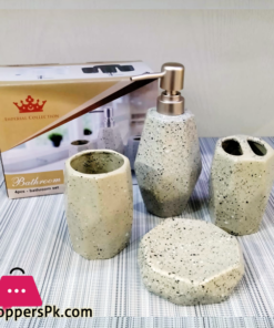 Imperial Collection Ceramic Bathroom Set 4-Pcs