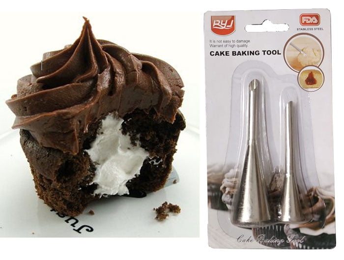 Jam Filling Nozzle - Cupcake Filler Nozzle 2 Pcs