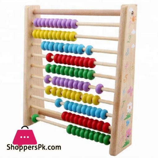 Kids Educational Toys Wooden Rainbow Color Wooden Abacus Toys