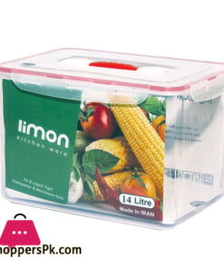 Limon Four lock Container With Handle 14 liter
