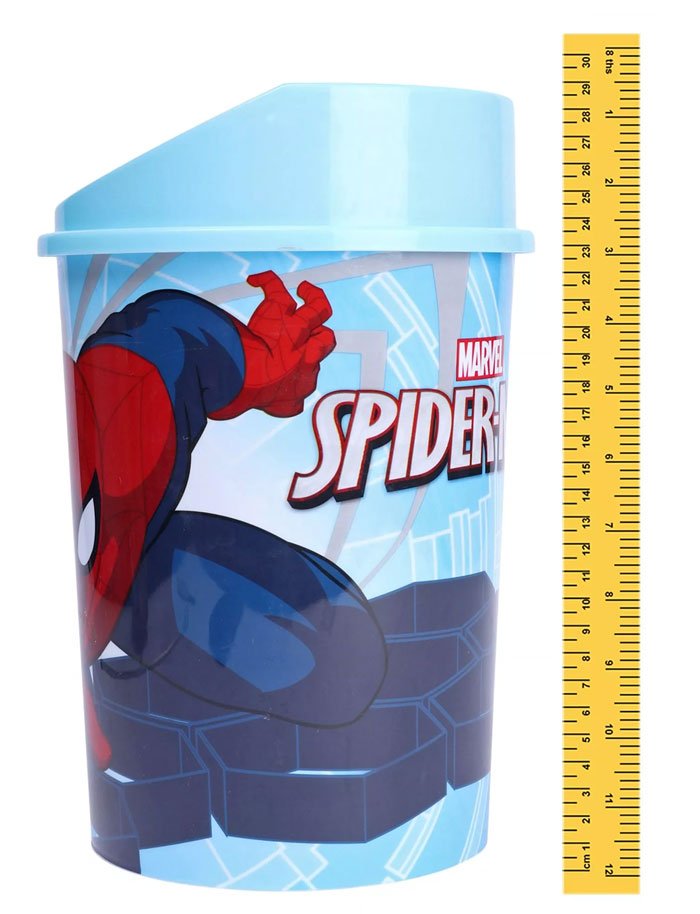 Cartoon Plastic Dustbin With Lid
