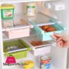 Multi Function Plastic Kitchen Refrigerator Storage Box Freezer Shelf Holder Sliding Drawers Kitchen Space Saver