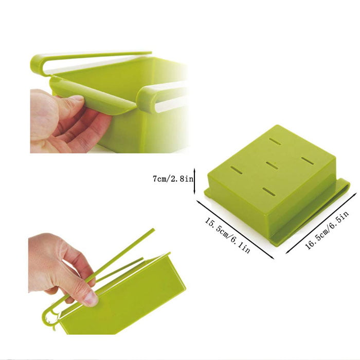 Multi Function Plastic Kitchen Refrigerator Storage Box Freezer Shelf Holder Sliding Drawers Kitchen Space Saver