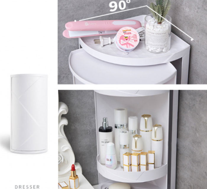 Corner Rack Rotating Bathroom Rack Multi-Function