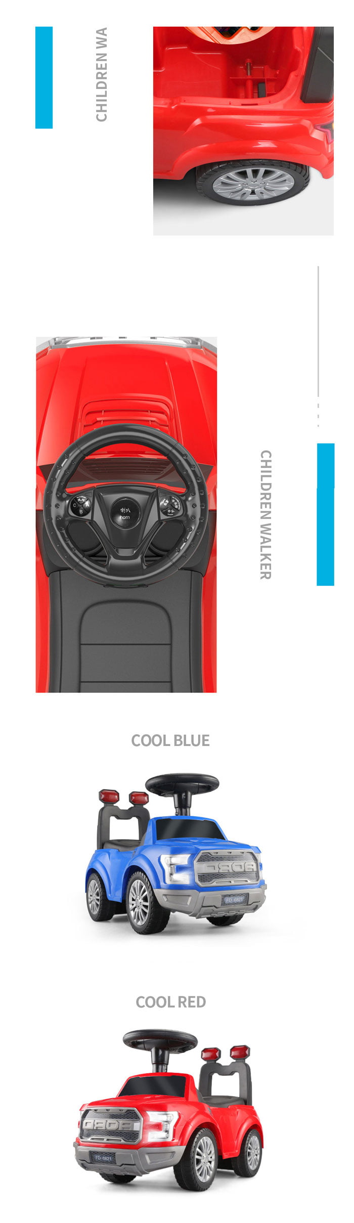 Off-Road Explorer Kids Ride On Push Car 1-4 Years Kids