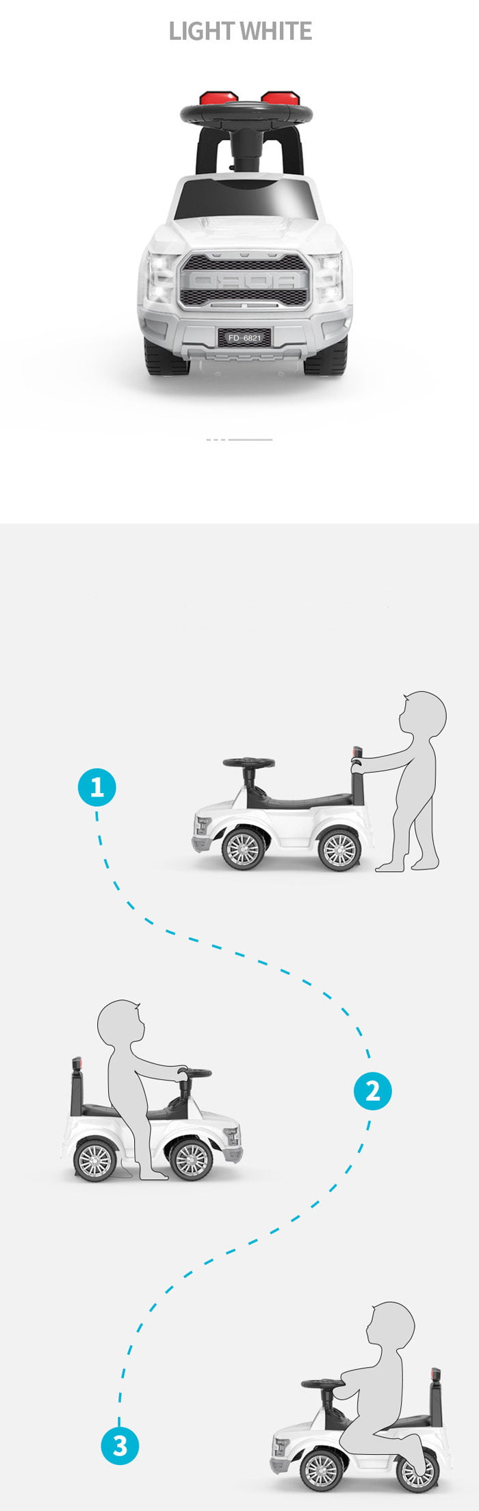 Off-Road Explorer Kids Ride On Push Car 1-4 Years Kids