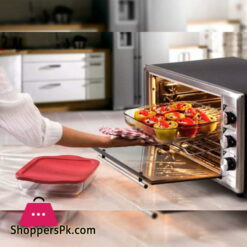 Pasabahce Borcam Ovenware Rectangle Baking Tray With Lid – 13 x 10 Inch