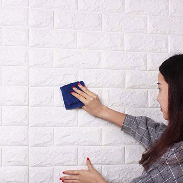 Buy Pvc 3D  Foam  Brick  Wall Panel 77 x 70 CM 1 Pcs at 