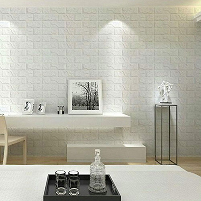 Buy Pvc 3D  Foam  Brick  Wall Panel 77 x 70 CM 1 Pcs at 