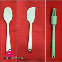 Silicone 3 Piece Spatulah Basting Brush Spoon Set