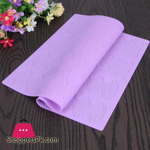Silicone Mold Flower Cake Lace Mold Decorating Fondant Silicone Cake Mold Sugar Lace Mat Embossing