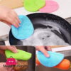 Silicone Sponge And Scrubber Sponge For Dishes &Amp; Cleaninga 1 Pcs